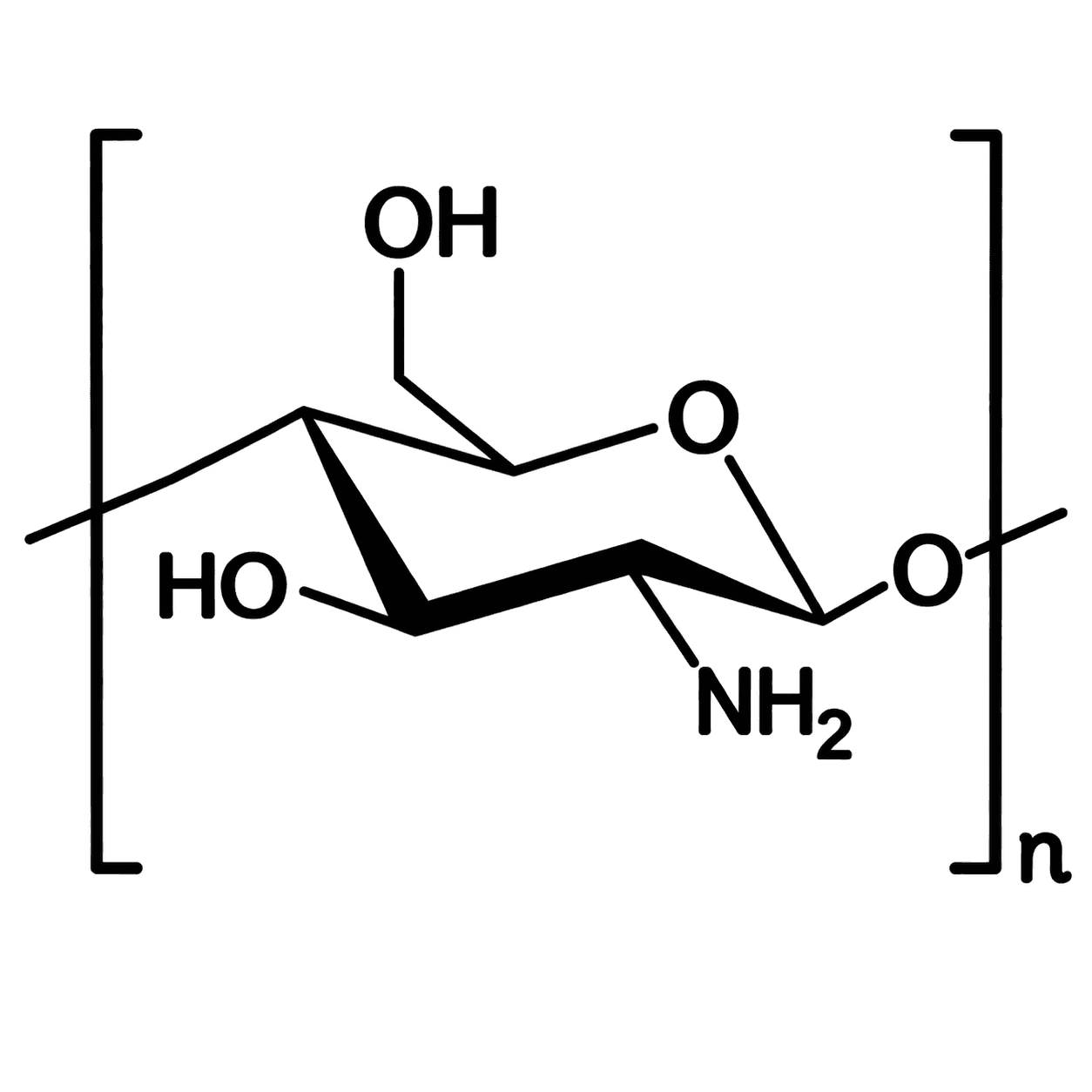 Chitosan molecule visual